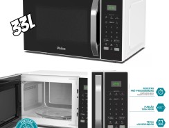 Micro-ondas 33L Philco Teclas Fáceis Limpa Fácil 1400W PM36 –