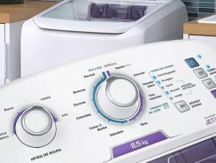 Máquina de Lavar Electrolux 8,5kg Branca Turbo Economia com Jet&Clean e Filtro Fiapos (LAC09) -.