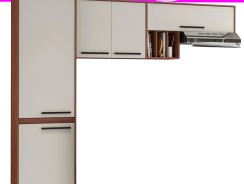 Cozinha Compacta Kit’s Paraná Venice com 5 Portas – 250cm de largura