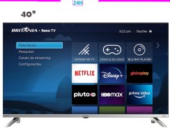 Smart TV Britânia BTV40G7PR2CSBLF 40” LED Dolby Audio-