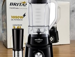 Liquidificador Britânia Diamante Preto 1050W –