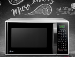 Micro-ondas LG Solo MS3091BC 30 Litros Branco e Preto – 110V