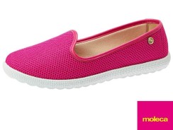 Sapatilha Moleca Casual Feminino, Pink