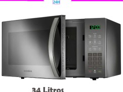 Micro-ondas Mondial Mo-02-34-e 34 Litros 1.400W Cinza Espelhado