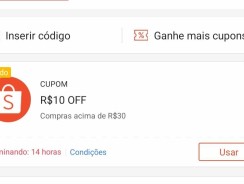 Shopee: Cupom de R$ 10 em Compras a Partir de R$ 30