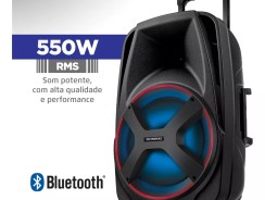 Caixa Amplificada Connect Power Plus CM-550 Preto Mondial Bivolt