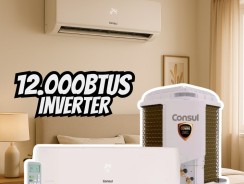 Ar Condicionado Split Consul Dual Inverter 12.000 BTU/h Frio Monofásico Branco CBK12EB/CBL12EB – 220V —