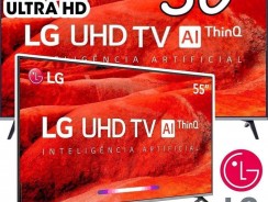 Smart TV 4K LED 50” LG 50UM7510PSB Wi-Fi HDR – Inteligência Artificial 4 HDMI 2 USB