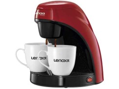 Cafeteira Elétrica Lenoxx PCA 031 Preta e Vermelha – 2 Xícaras 220V