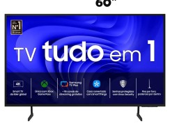 Samsung Smart TV 60″ UHD 4K 60DU7700 2024, Processador Crystal 4K, Gaming Hub, AI Energy Mode, Controle SolarCell, Alexa built in