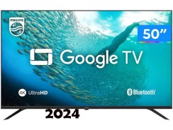 Smart TV 50″ 4K UHD D-LED Philips Série 7019 50PUG7019/78 VA Wi-Fi Bluetooth Google Assistente 3 HDMI 2 USB