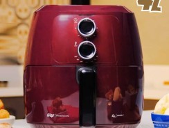 Fritadeira Elétrica Sem Óleo WAP Air Fryer 4L 1500W Vermelha