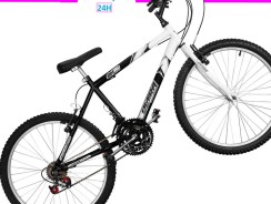 ULTRA BIKE Bicolor Feminina Aro 26,18 Marchas Preto/Branco