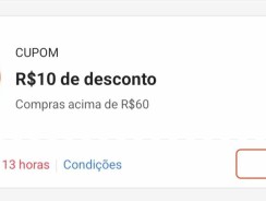 Shopee: Cupom de R$ 10 em Compras a partir R$ 60 