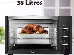 Forno Elétrico Bel Eletrodom 38L 1600W com Função Timer Preto – BEL38D 127V