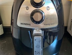 Fritadeira Elétrica Sem Óleo Mondial Air Fryer Family NAF-03I 4 Litros Inox Preta –