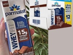 Parmalat WheyFit Pack Bebida Láctea Chocolate 15g de Proteína 250 Ml – 12 Unidades