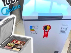 Freezer Horizontal 3 em 1 Branco 100L Midea –