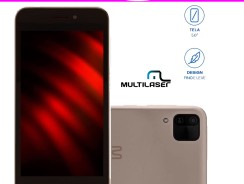 Smartphone E 2 Dourado 32GB 3G Wi-Fi Tela 5,0” Dual Chip Android 11 (Go Edition) Quad Core Multilaser – P9148