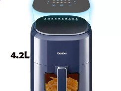 Fritadeira Elétrica Air Fryer Gaabor Marinus Touch sem Óleo 4.2L 127V 1200W Azul – GA-E5D01-1