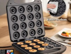 Máquina De Fazer Dunuts 16 Furos Rosquinhas Confeitaria Doce Culinária 110V 