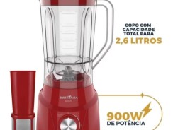 Liquidificador Britânia BLQ970V Turbo 900W 2,6L 127v