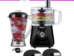 Multiprocessador de Alimentos Philco All In One 2 em 1 800W – 220V