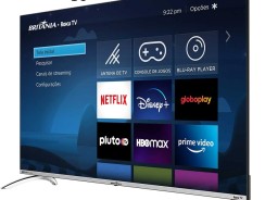 Smart TV Britânia 50 Polegadas BTV50G7PR2CSBL 4K UHD LED Dolby Áudio Roku TV