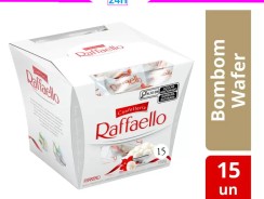 Bombom Confetteria Wafer Raffaello Amêndoa e – Coberto com Coco Cremoso 150g 15 Unidades