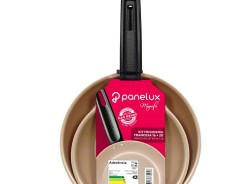 Conjunto de Frigideiras Antiaderente Panelux de Alumínio Magnific Cereja 2 Peças —