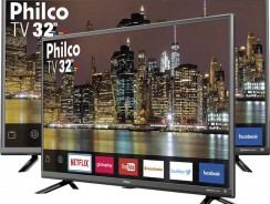 Smart TV LED 32″ Philco PTV32G50SNS HD Conversor Digital Integrado 2 HDMI 1 USB Wi-Fi com Netflix Áudio Dolby