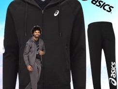 Conjunto de Agasalho ASICS Interlock com Capuz e Zíper – Masculino