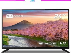 Smart TV HQ LED 24″ 2 HDMI 2 USB WI-FI Android 11 e Processador Quad Core