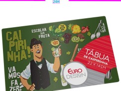 Tábua de Vidro para Caipirinha Bartender 22 cm, Euro, TBC0359, Decoração