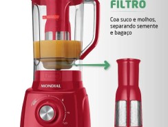 Liquidificador 2,2L L99-FR Mondial 110V Com Filtro Turbo 1528-05