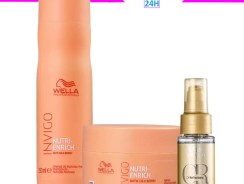 Kit Nutri Enrich Shampoo, Máscara e Oil Reflections – Wella – Wella Professionals