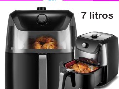 Fritadeira Air Fryer Philco PFR55PI Visor Glass 7L 1800W