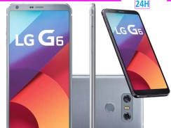 Smartphone LG G6 64GB  4G Quad Core – 4GB RAM Tela 5,7″ Câm. 13MP + Selfie 5MP Prata