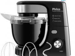 Batedeira Planetária Philco Preta 500W – PHP500 Turbo 11 Velocidades