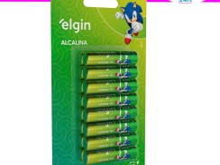 Pilha Alcalina AAA Blister Elgin 1,5V 16 Unidades