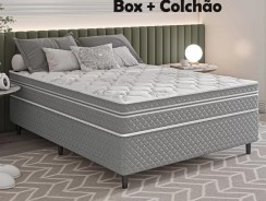 Cama Box (Box + Colchão) Casal Umaflex – de Molas Ensacadas 46cm de Altura Beta