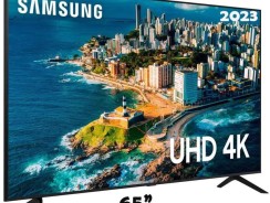 Smart TV 65” UHD 4K LED Samsung UN65CU7700GXZD – VA Wi-Fi Bluetooth com Alexa 3 HDMI Nova Linha