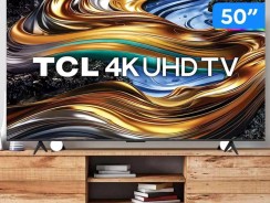 Smart TV 50″ 4K UHD LED TCL 50P755 Wi-Fi Bluetooth 3 HDMI 1 USB