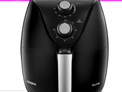 Fritadeira Elétrica sem Óleo/Air Fryer Mondial – New Pratic AF-31 Preta 3,5L com Timer