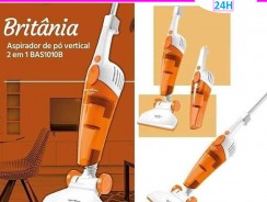 Aspirador de Pó Britânia 2 em 1 Branco com Tecnologia Ciclone – 1250W