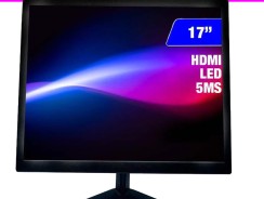 Monitor Led 17″ Prizi Slim HDMI, Tela 4:3. 5ms, 60Hz Preto – PZ0017HDMI