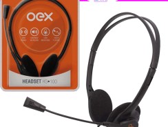 Fone De Ouvido Oex Hs100 Headset Microfone Controle Volume