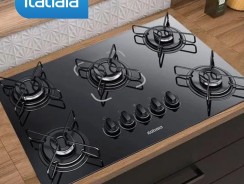 Fogão cooktop gás Itatiaia NG 5 bocas preto