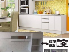 Cozinha Compacta Madesa Smart G200730909 – com Balcão 12 Portas 2 Gavetas 100 MDF