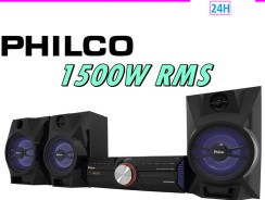 Mini System Philco 1500W RMS CD, MP3, WMA e Bluetooth PH1700BT Bivolt Preto